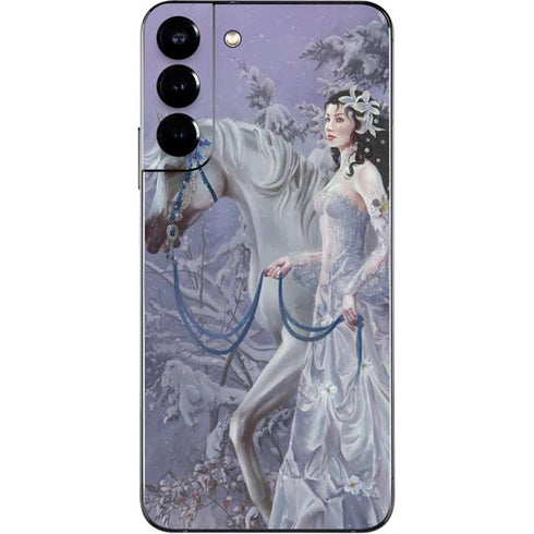 Fairy with Horse in Snow by Nene Thomas Galaxy S22 Plus Skin